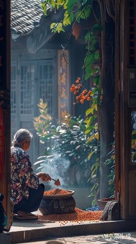 古老村落的花生慢生活