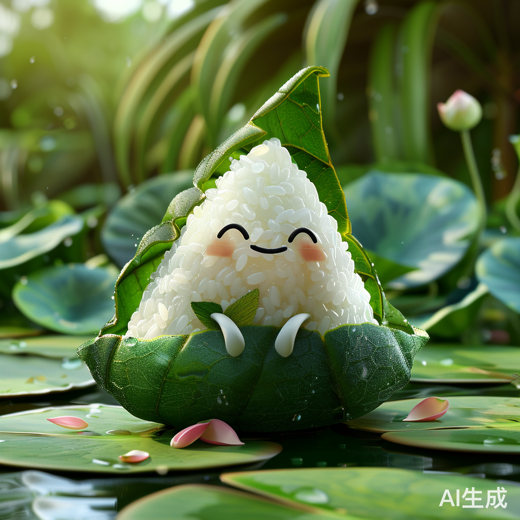 糯米粽子的多种姿态与表情