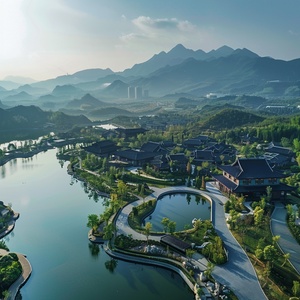 狮子湖度假村AI科技训练营全景图