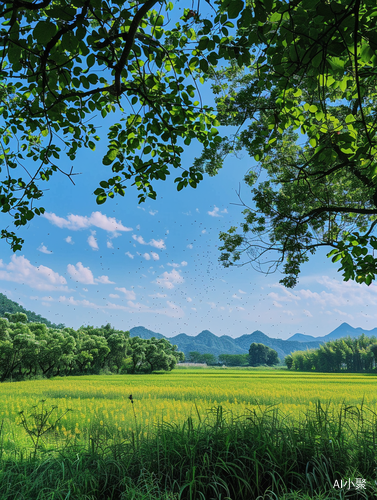 夏日蝉鸣绿荫