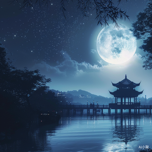 夜色如水，梦幻星空