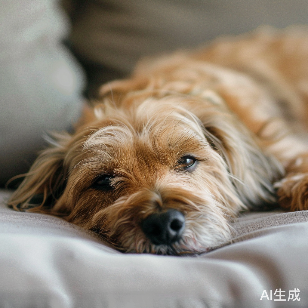 放松之刻：狗狗悠闲享受阳光休憩