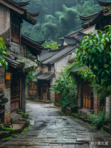 乡村街道风光