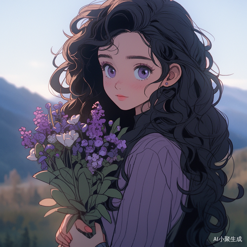 梦幻唯美紫色仙女