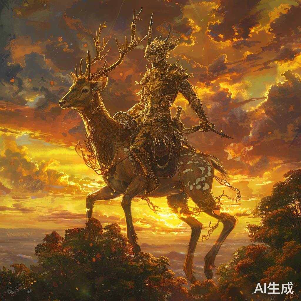 夕阳余晖下的赛文奥特曼