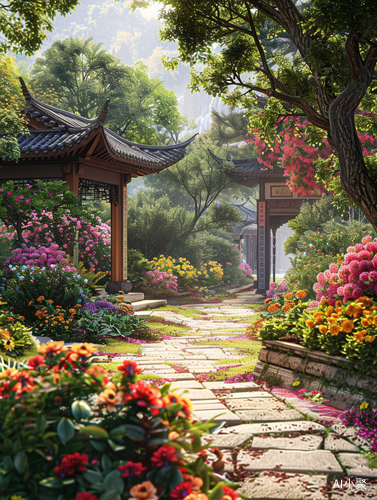 中国花园美景