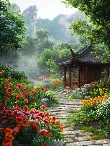 中国花园美景