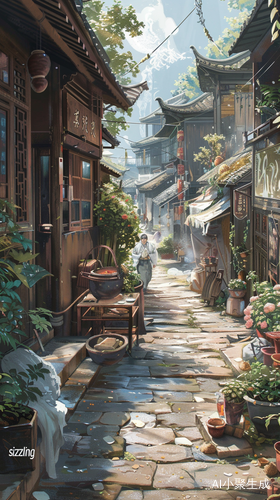 古街悠闲