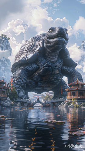 Pixar Chinese Mythology Giant Black Tortoise Scene