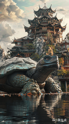 Pixar Chinese Mythology Giant Black Tortoise Scene