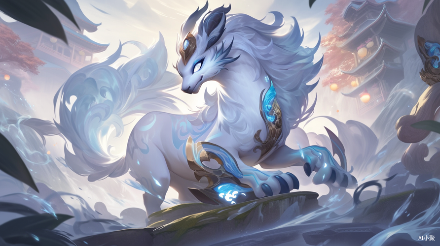 Fantasy Game Art: Kindred Pony in Chinese Temple