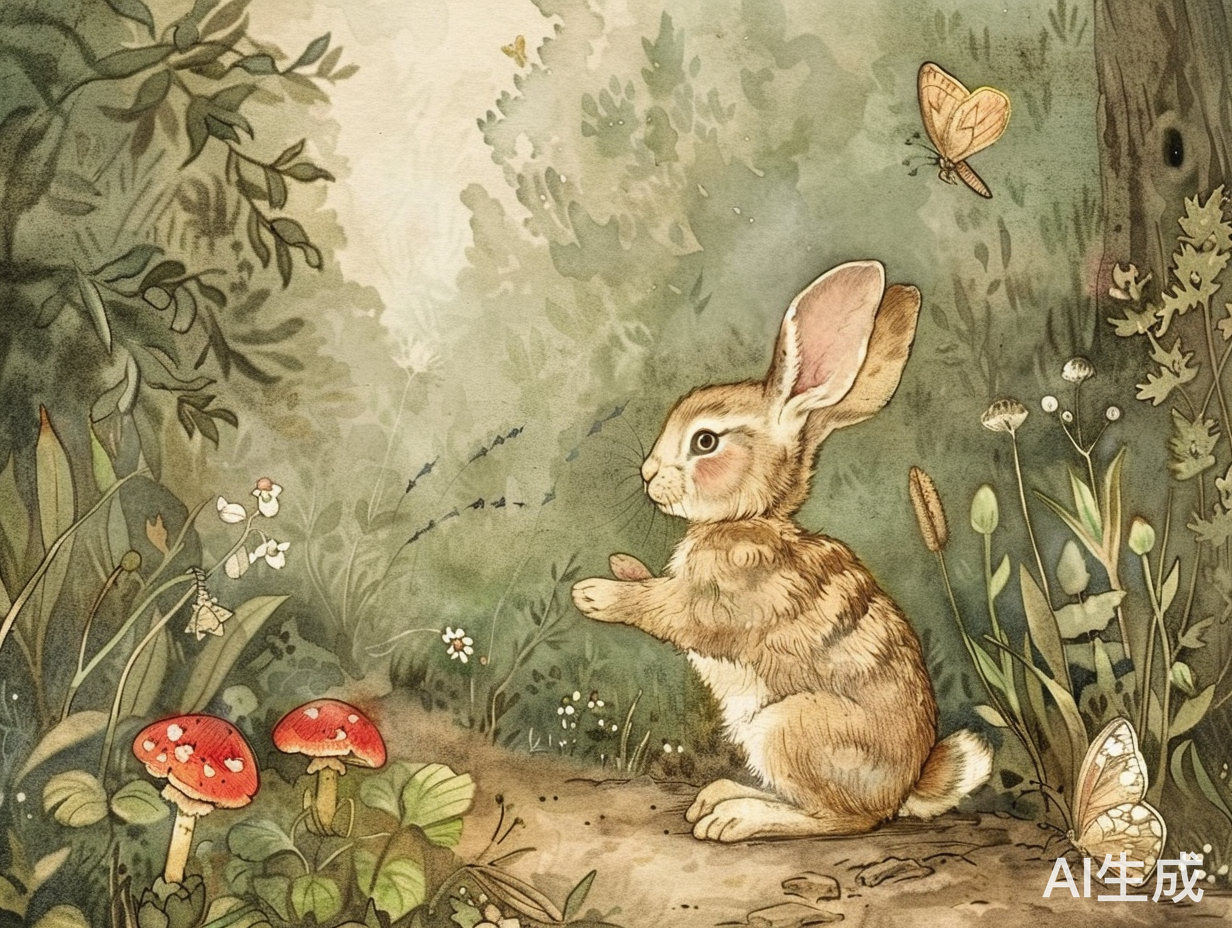 小兔子迷失森林中的妈妈