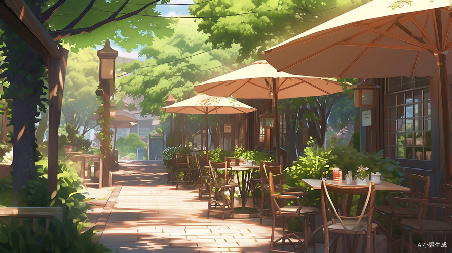 夏日动漫咖啡店