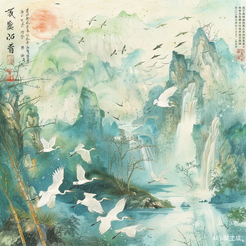 西塞山前白鹭飞，花流水鳜鱼肥