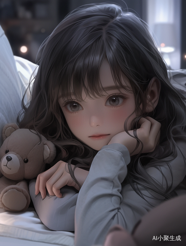 夏夜美少女室内画面