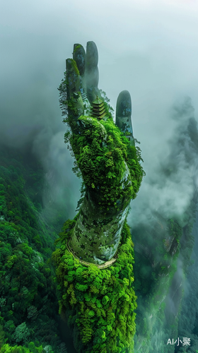 Breathtaking Aerial Photography of China's Green Giant Hand