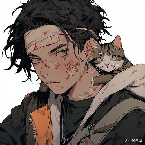 叛逆少年打斗后喂流浪猫的温情瞬间