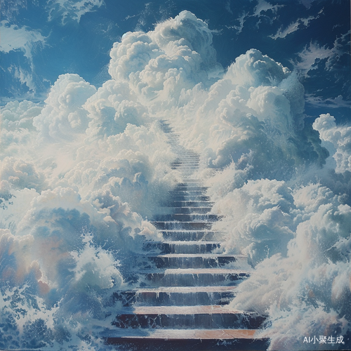 梦幻云朵楼梯的奇幻之旅