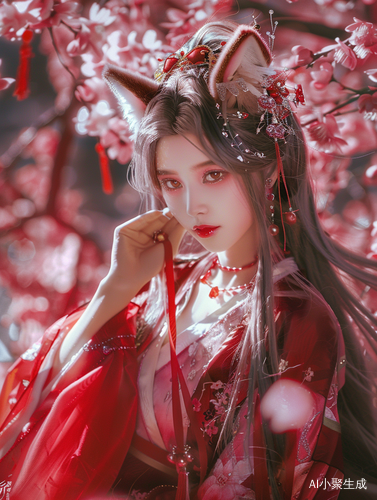 九尾妖狐苏妲己校园女神红色狂潮的美丽与诱惑