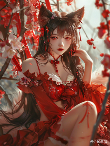 九尾妖狐苏妲己校园女神红色狂潮的美丽与诱惑