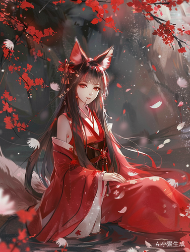 九尾妖狐苏妲己校园红色魅力天蝎美女