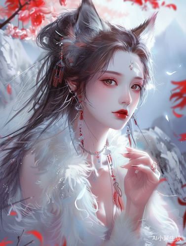 九尾妖狐苏妲己校园红色魅力天蝎美女