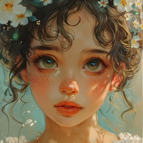 深情卷发桃花眼美人特征描述