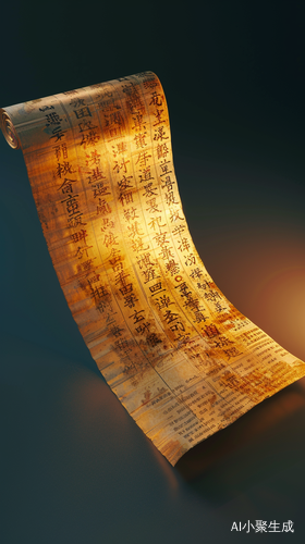 Dreamlike Ancient Chinese Rice Paper Book with Gold Characters
