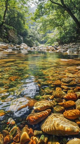 金鞭溪天然山水画卷中的优美景色