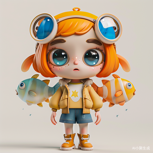 Super Cute Pisces Girl IP by Pop Mart featuring 3D Models and Blind Box Toys