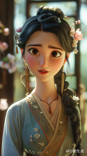古风绝美仙子如画轻音温柔永驻