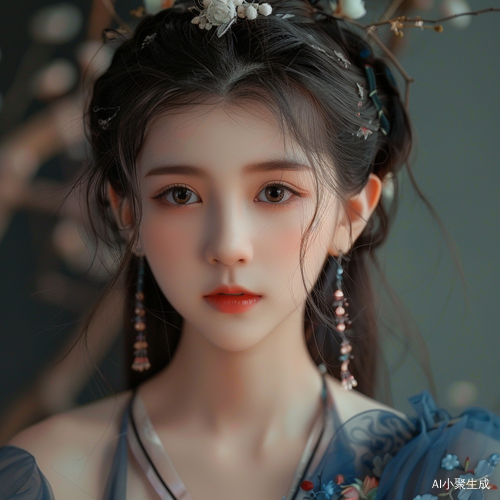 美丽中国美少女仙子绝美容颜与自然和谐共存