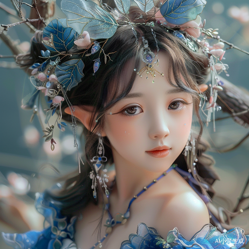 美丽中国美少女仙子绝美容颜与自然和谐共存
