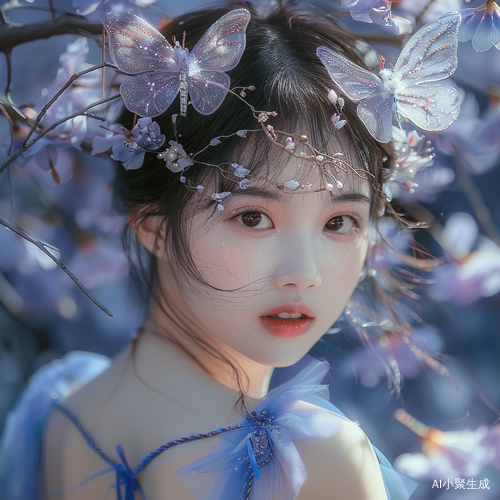 美丽中国美少女仙子绝美容颜与自然和谐共存
