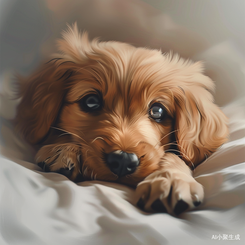 可爱的小狗在快乐玩耍