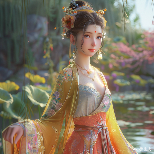 张真源水玉暖炽色清新淡雅应援服