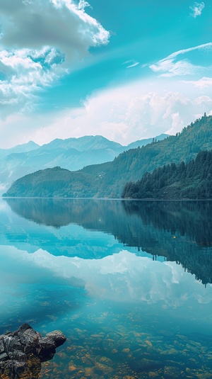 治愈系风景，泸沽湖景色，8k