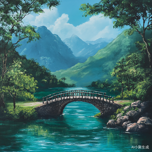 世外桃源的小桥流水人家与青山绿水
