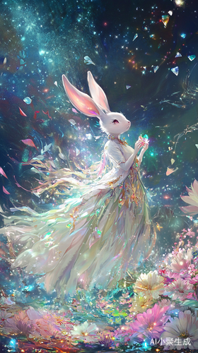 舞台上的拟人兔如梦似幻的艺术盛宴