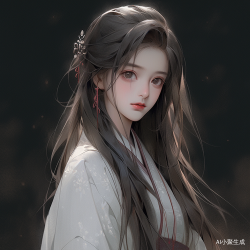 黑夜中的启明星中国风少女的灵气与光辉