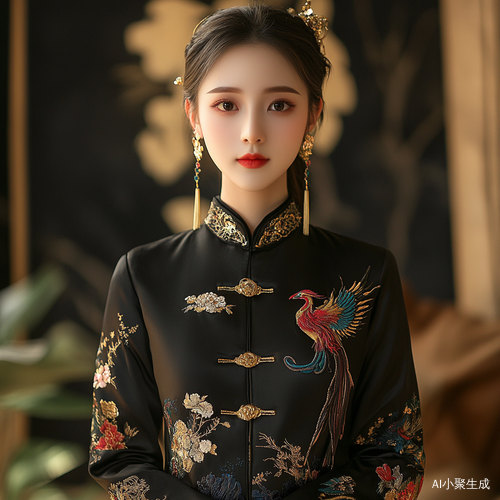 高贵奢华的中国风西装外套展示