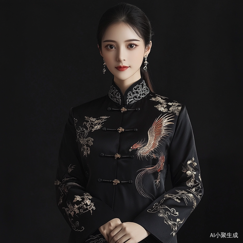 高贵奢华的中国风西装外套展示