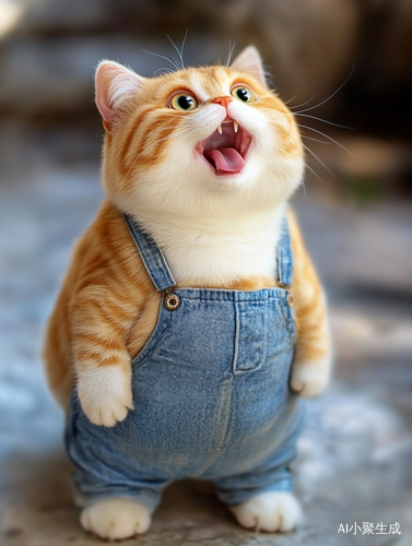 可爱猫咪唱歌的欢乐时光