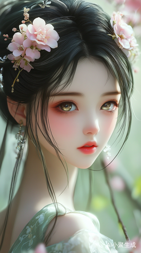 可爱迷人的古风小仙女半身照