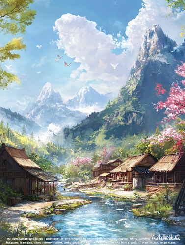 山水如画的绝美风景与理想旅游地