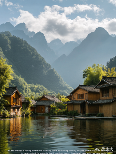 山水如画的绝美风景与理想旅游地