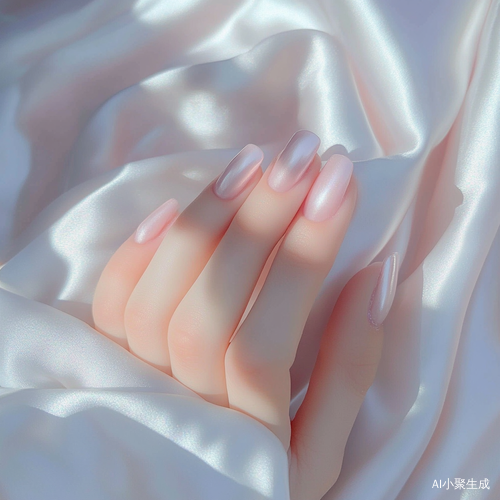 美女的小脚丫白皙柔美粉色指甲油