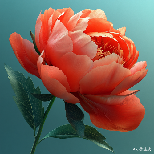 纯色背景的芍药花可抠图