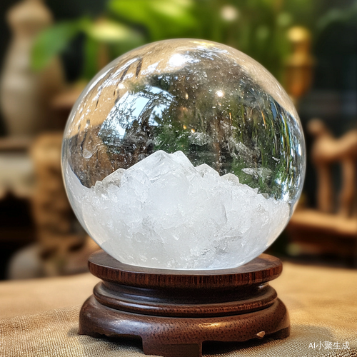 球状白水晶钵与脉轮净化的自然和谐之美