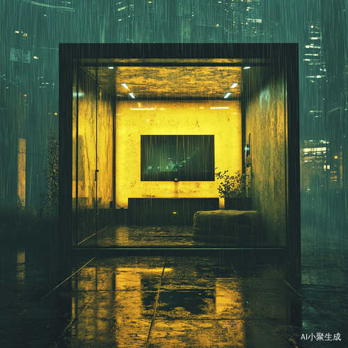 小房间内的温暖与外面阴雨的对比